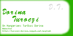 dorina turoczi business card